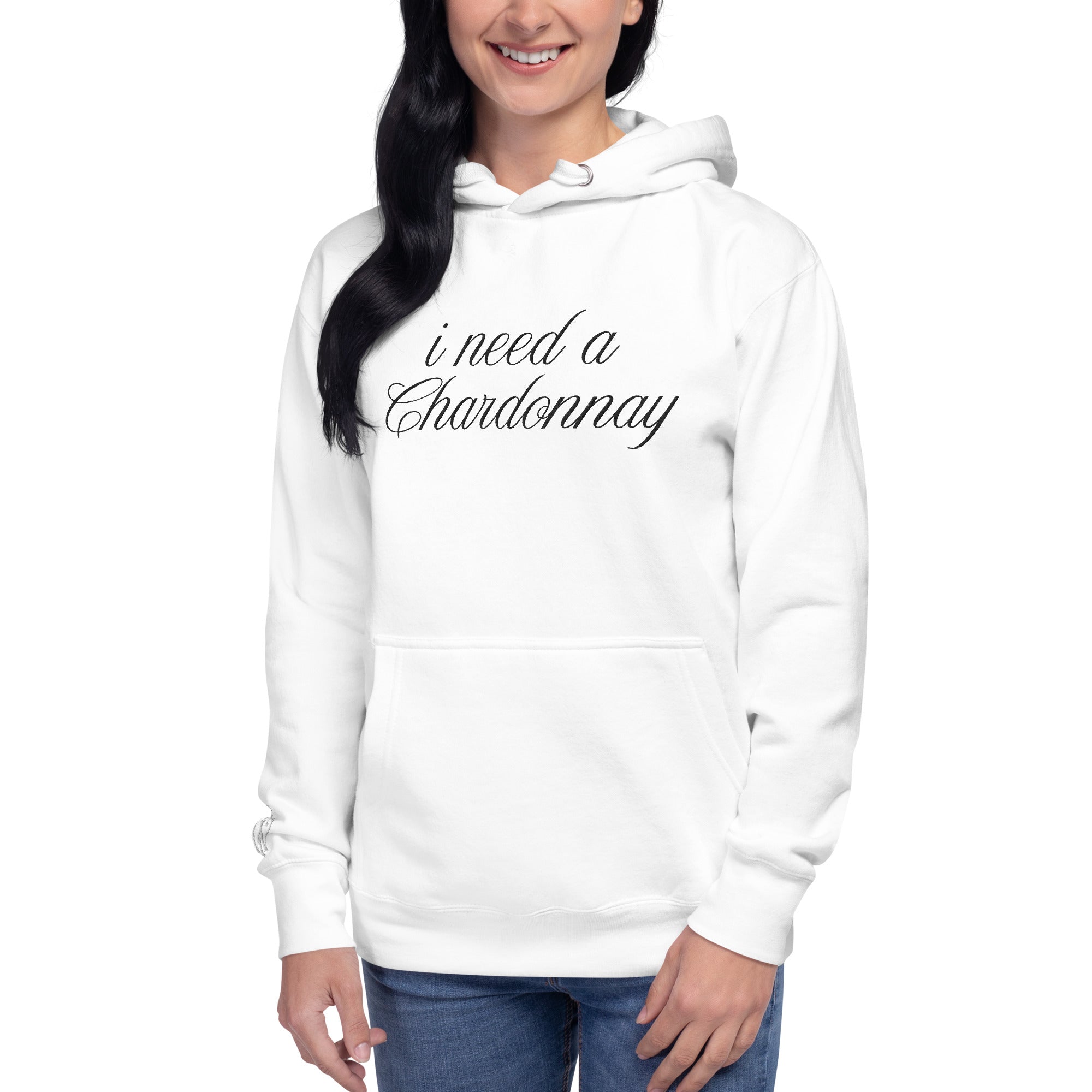 TO EDEN エンブロイダリーパーカー ホワイト unisex-premium-hoodie-white-